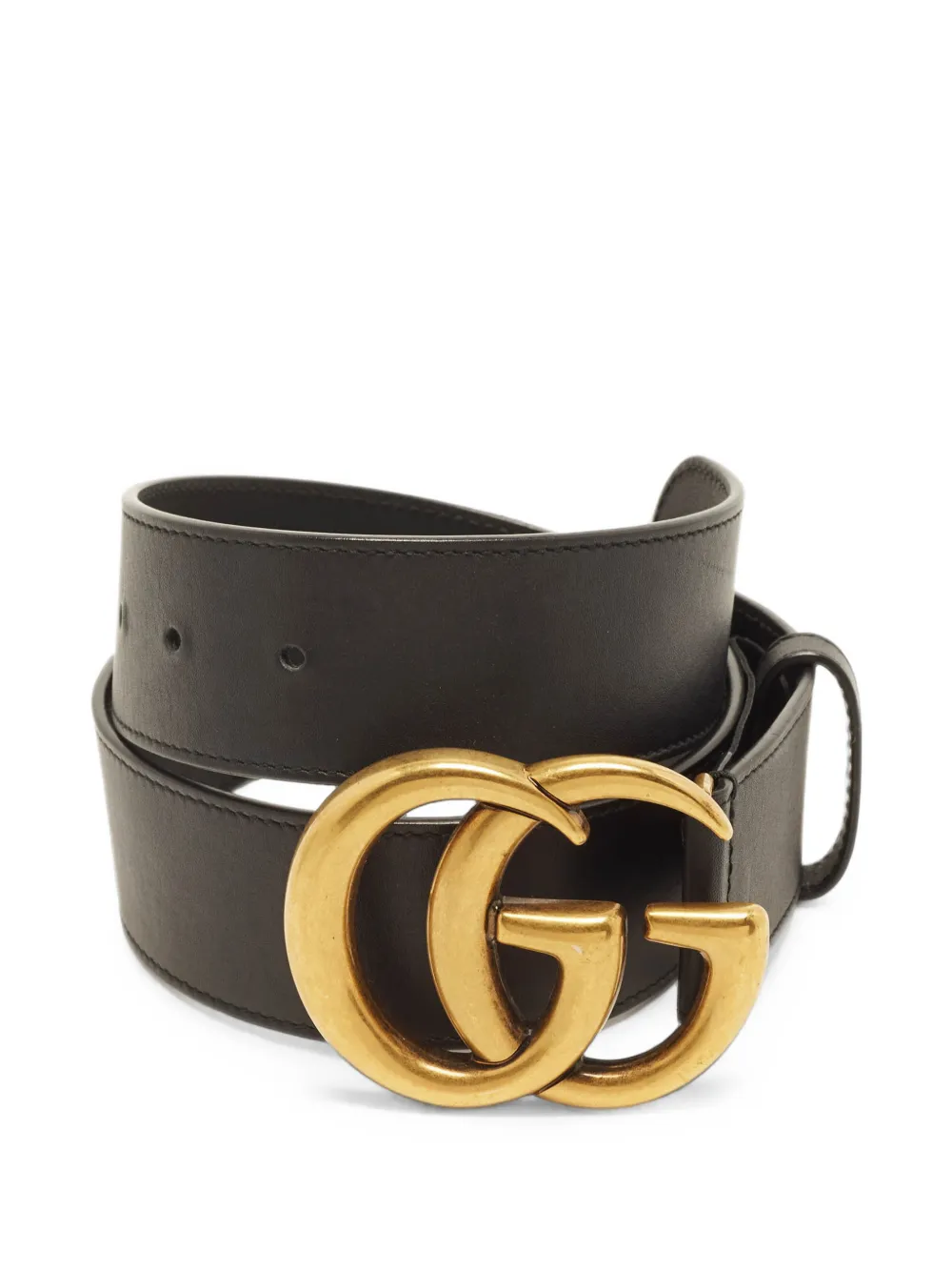 Gucci Pre-Owned Cintura con fibbia GG Marmont - Nero