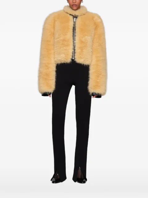 Et Ochs faux-fur cropped jacket