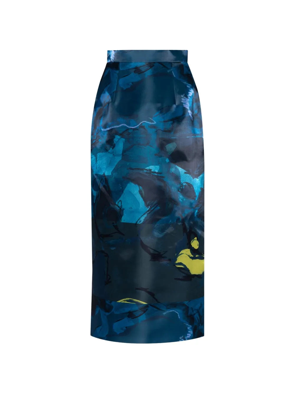 Roksanda Irma Abstract-print Midi Skirt in Blue