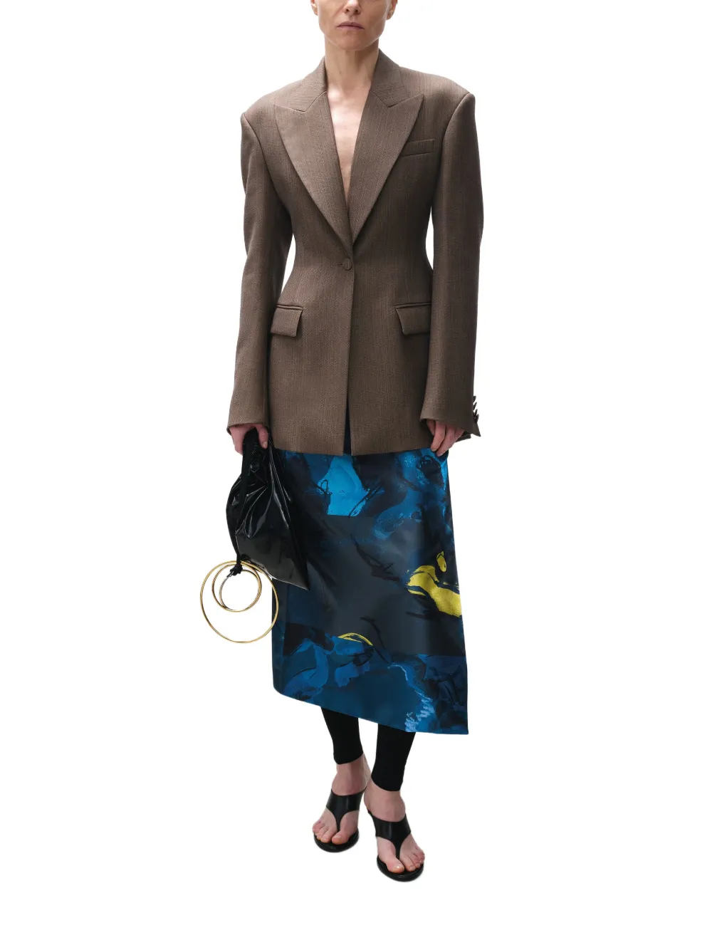 Roksanda Irma Abstract-print Midi Skirt in Blue, view 5