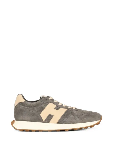 Hogan logo-patch panelled sneakers