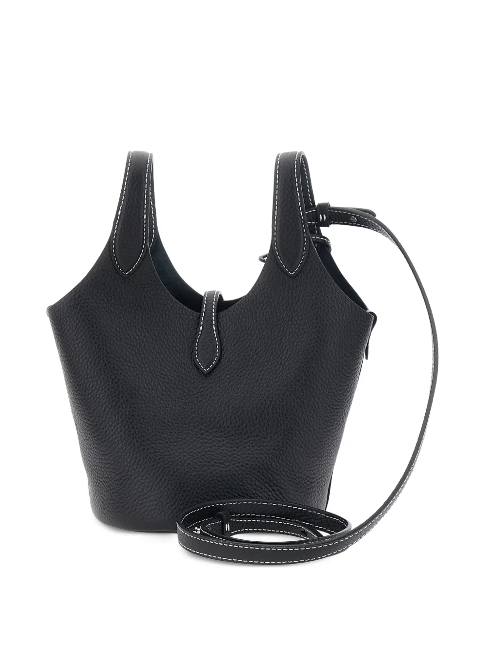 Polo Ralph Lauren Kleine Polo Play leren shopper en crossbodytas Zwart