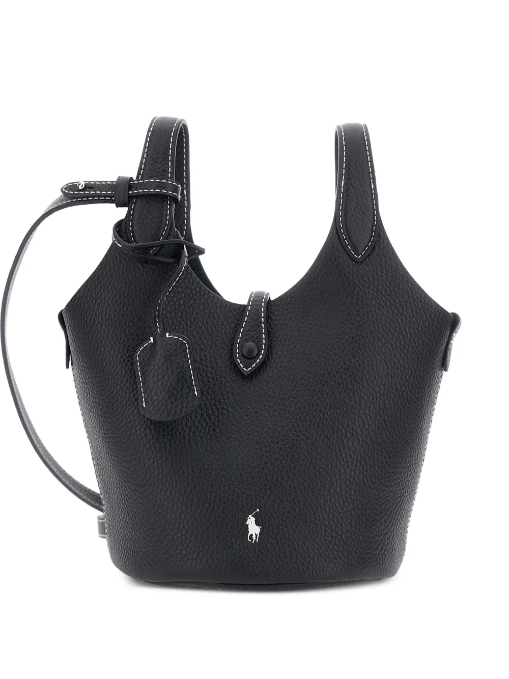 Polo Ralph Lauren Polo Play small leather tote & crossbody - Nero