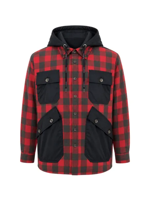 À La Garçonne Camisa xadrez com capuz