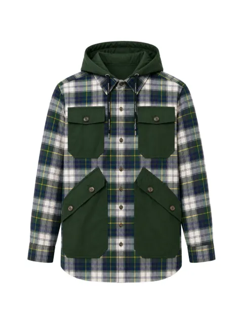 À La Garçonne Camisa xadrez com capuz