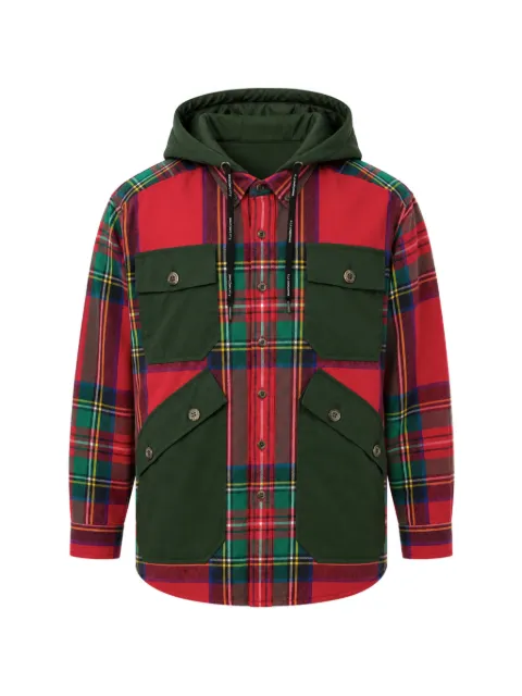 À La Garçonne Camisa xadrez com capuz