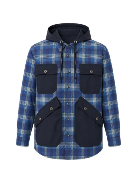 À La Garçonne Camisa xadrez com capuz