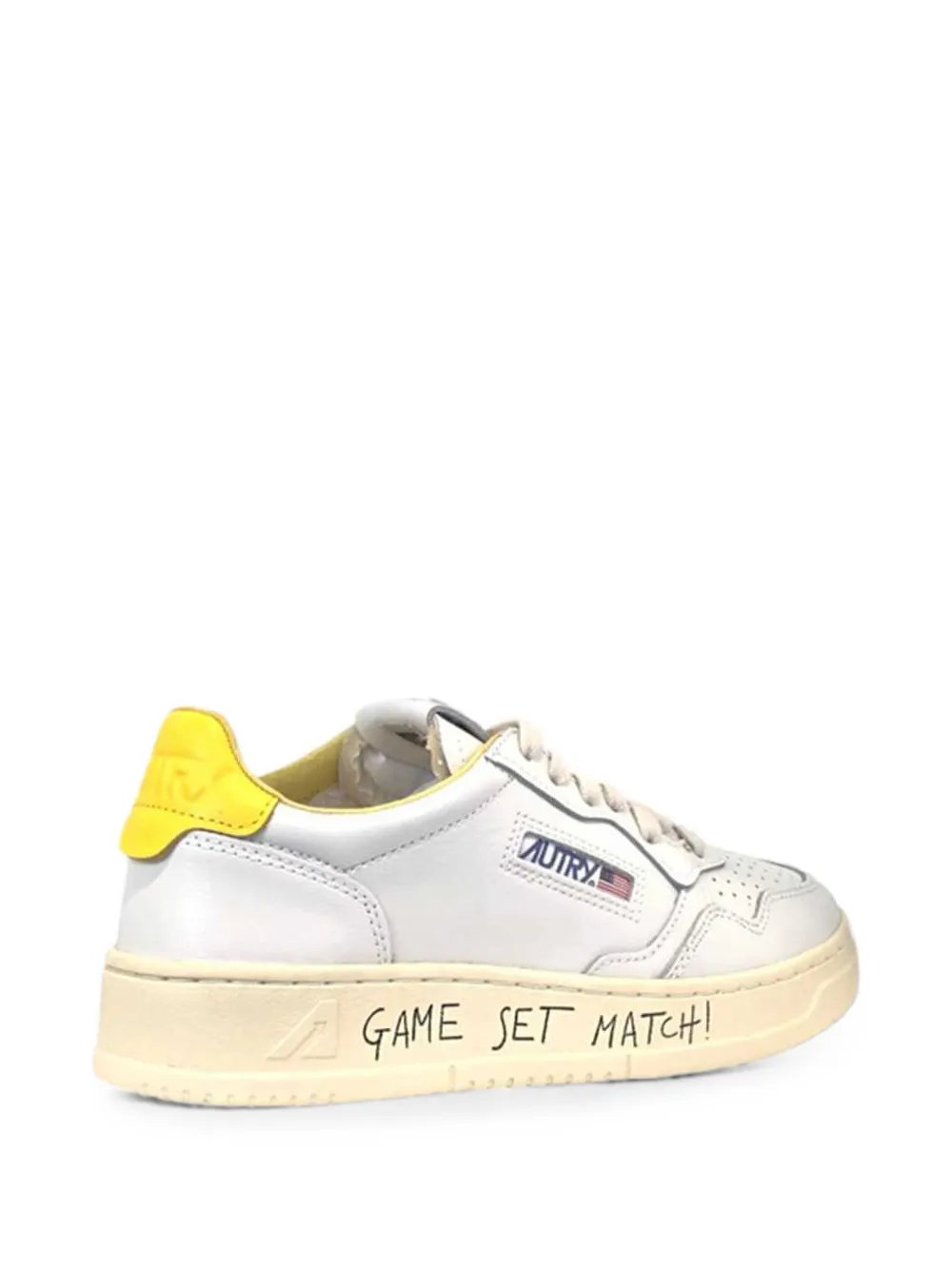 Autry Medalist perforated leather sneakers Wit
