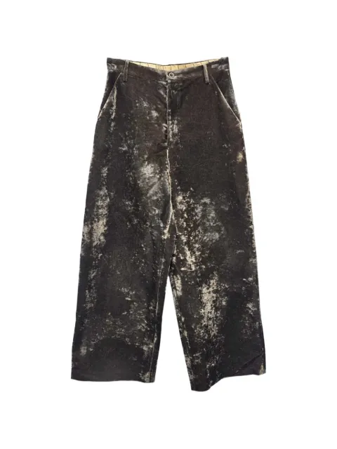 Uma Wang velvet-effect straight-leg trousers