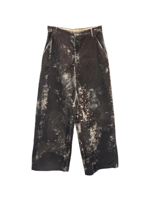 Uma Wang pantalon droit à effet velours
