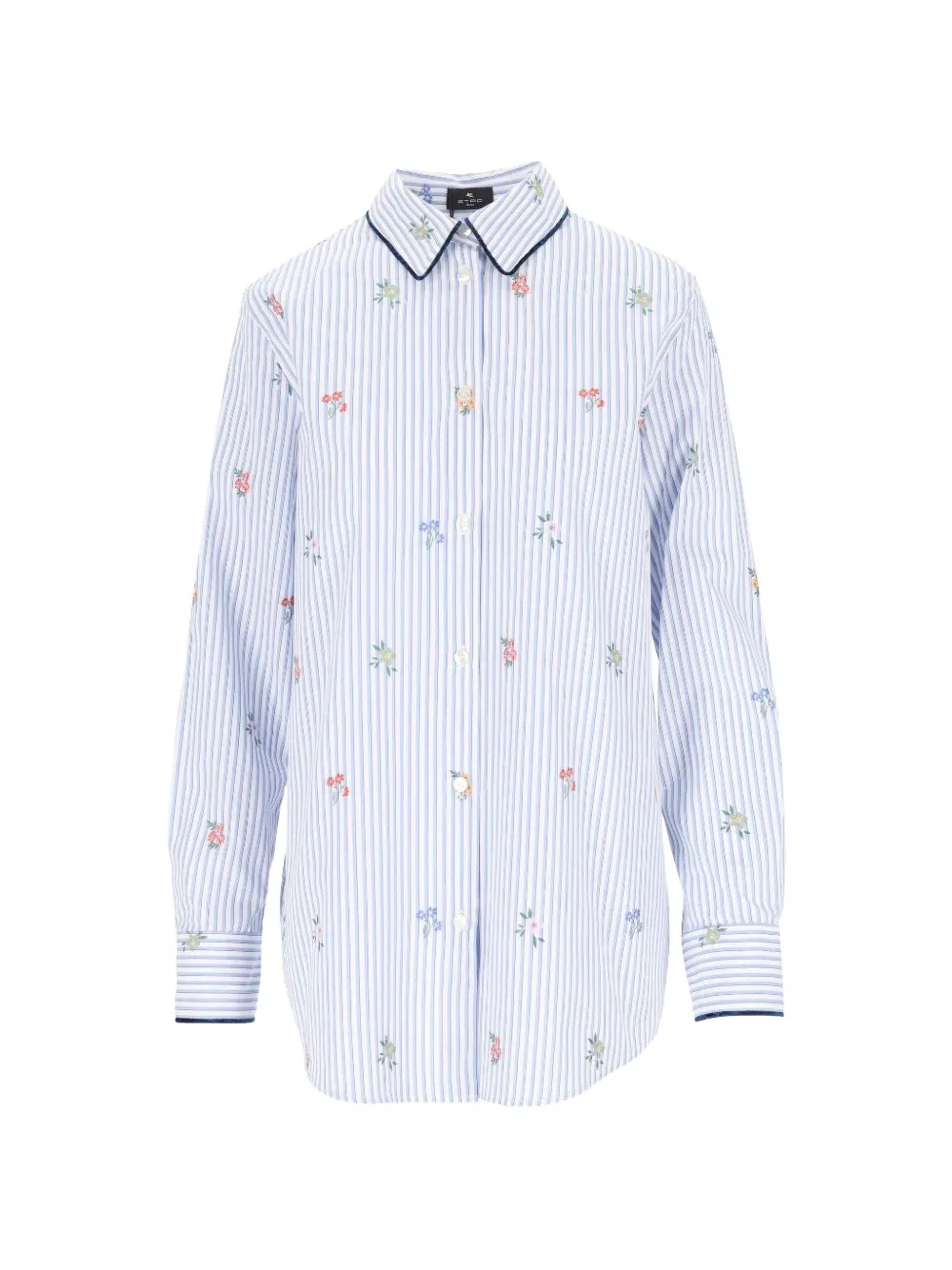 ETRO Camicia con ricamo floreale - Bianco