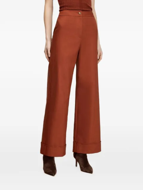 Veronica Beard high-waisted turn-up trousers