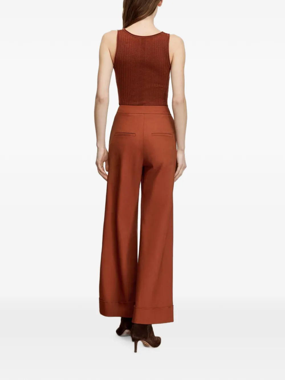 Veronica Beard High waist broek Bruin
