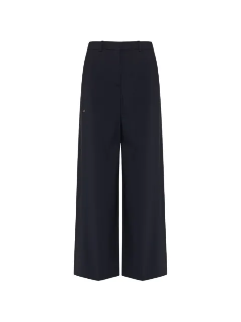 Theory pleated wide-leg trousers