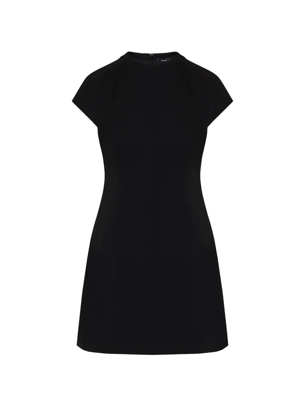 Theory raglan-sleeve mini dress - Nero