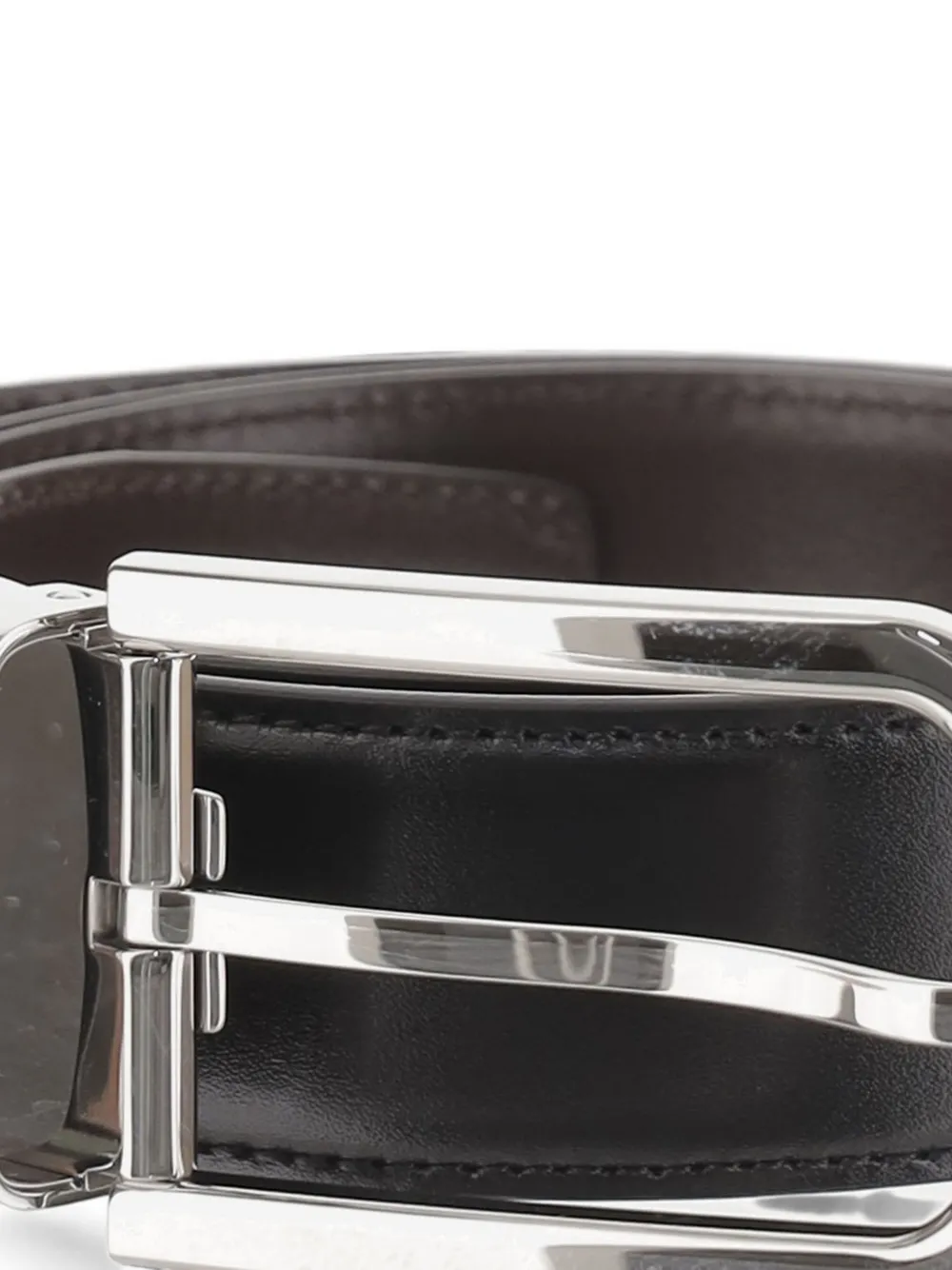 Montblanc Omkeerbare kalfsleren riem Zwart
