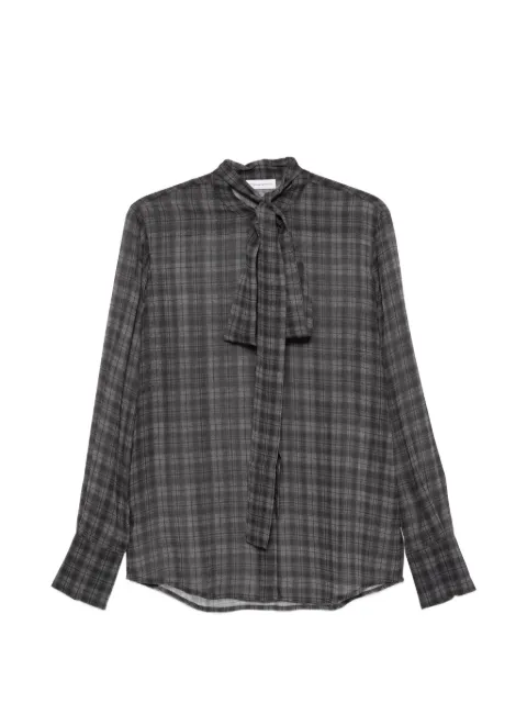 7 For All Mankind chemise à carreaux et col lavallière