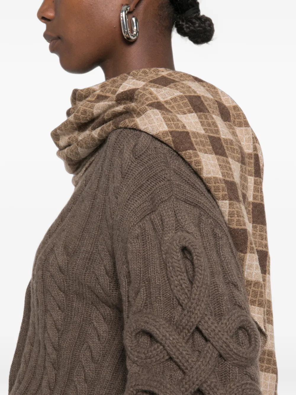 ETRO Kabelgebreid vest Bruin