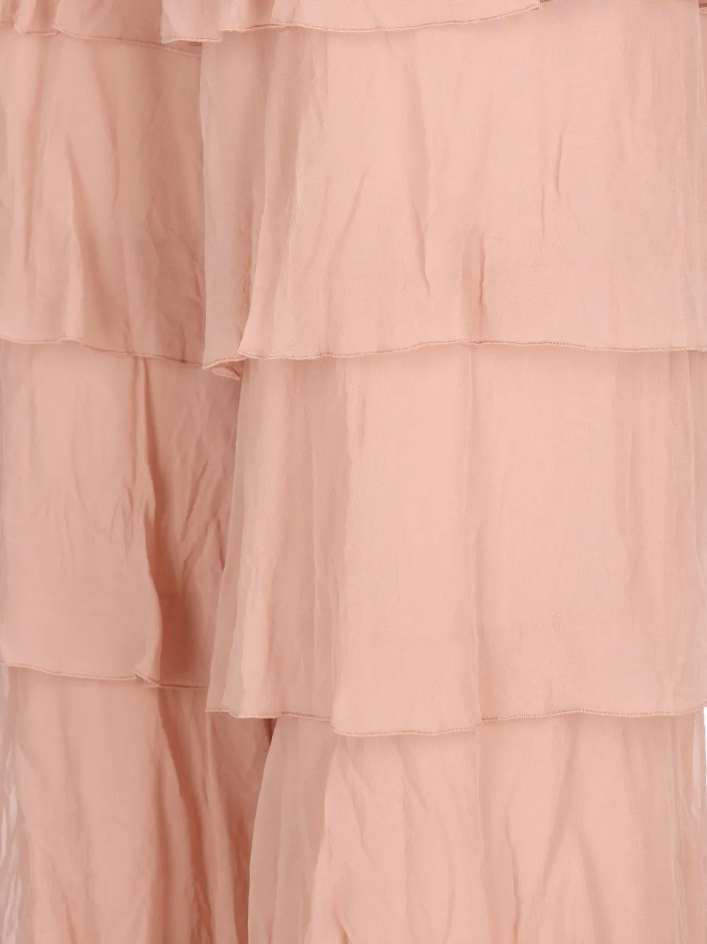 Valentino Garavani Gelaagde broek met ruches Roze