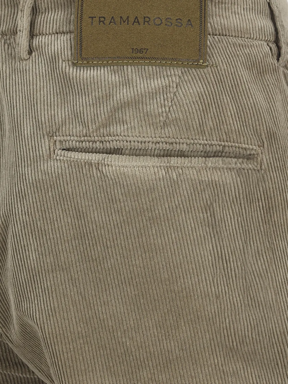 Sartoria Tramarossa Ribfluwelen chino Bruin