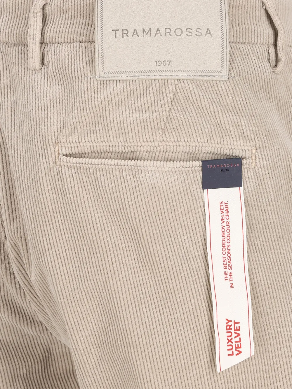 Sartoria Tramarossa Ribfluwelen broek Grijs