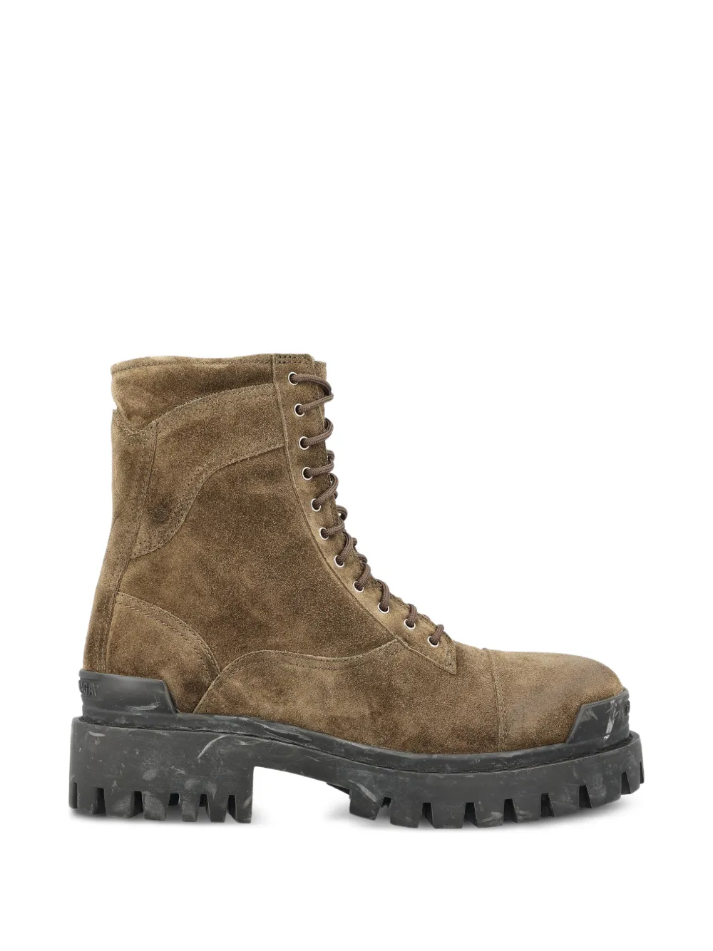 Balenciaga combat Strike boots in olive Groen