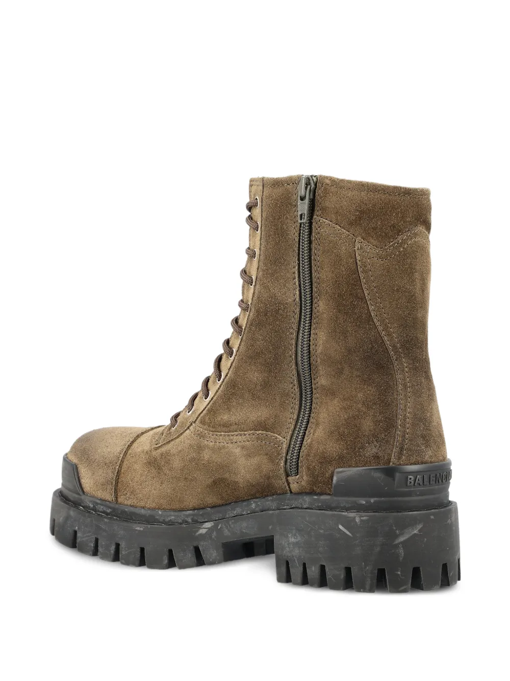 Balenciaga combat Strike boots in olive Groen