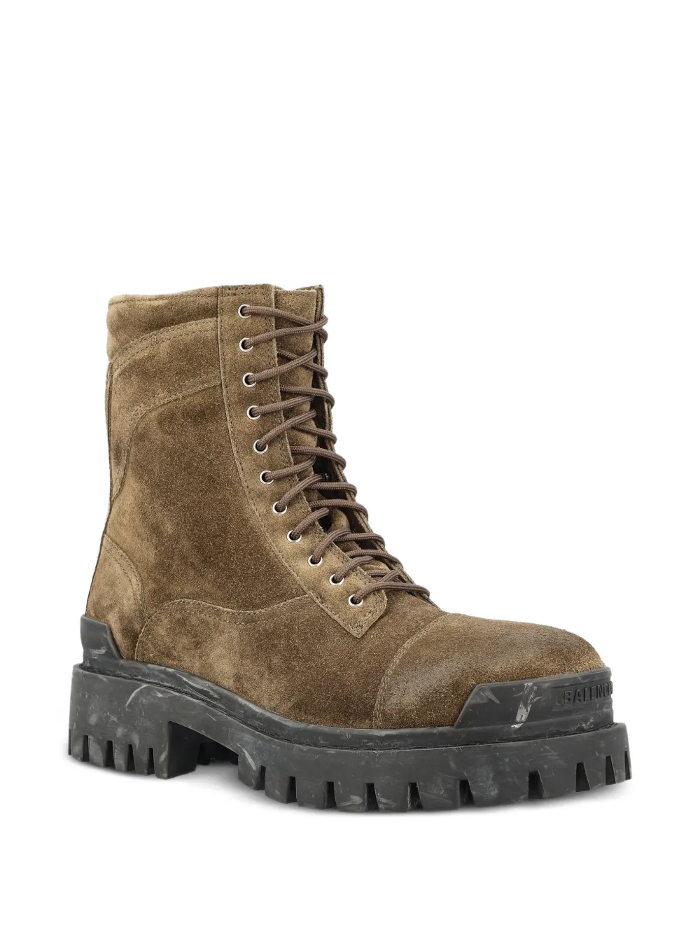 Balenciaga combat Strike boots in olive Groen