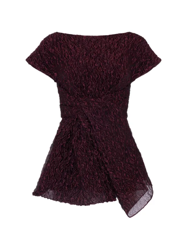 Roksanda Cirel Knot-detail Top in Red
