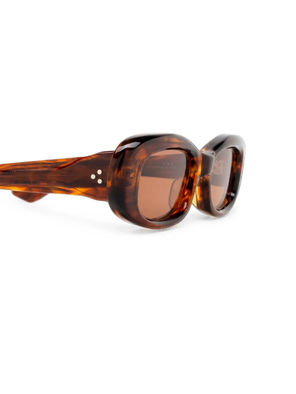 Jacques Marie Mage Ann Rectangle-frame Sunglasses in Brown, view 3