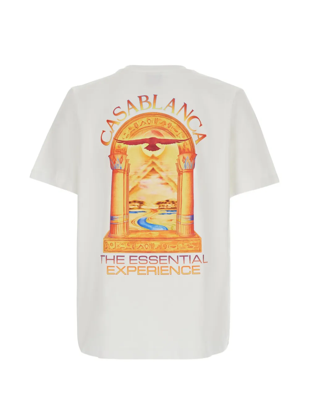 Casablanca Hermons Mirage Arch katoenen T-shirt met print Wit