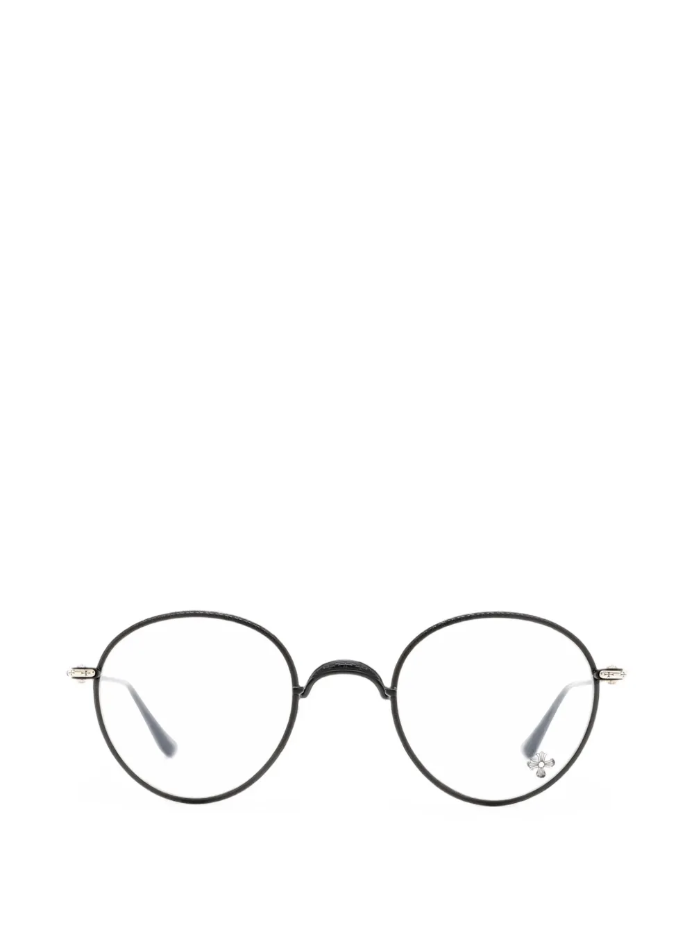 Chrome Hearts Slot One round-frame glasses - Nero