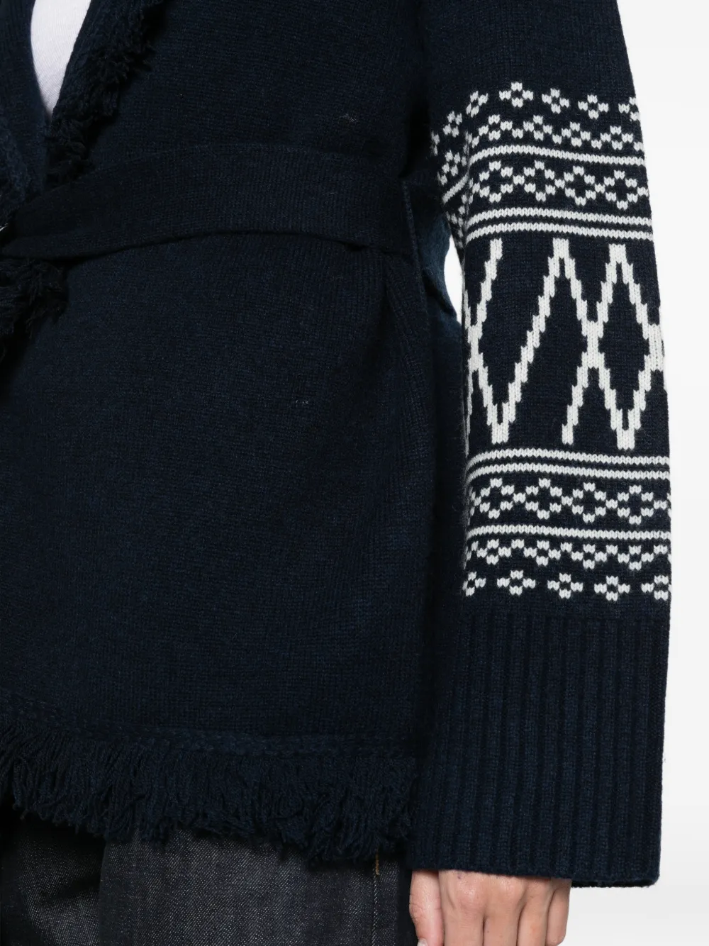 We Norwegians Setesdal cardigan Blauw