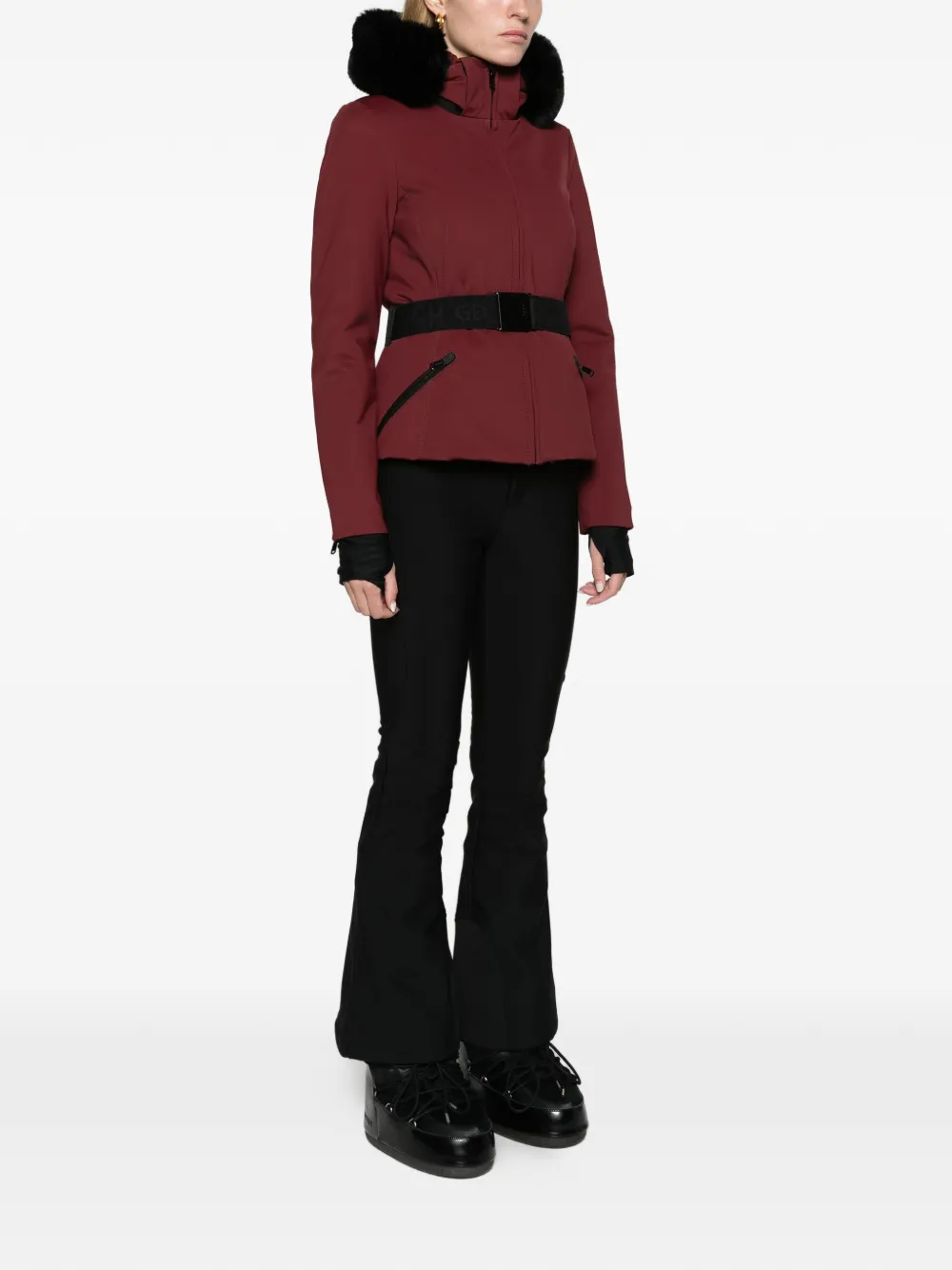 Goldbergh Hida ski jacket faux border Rood