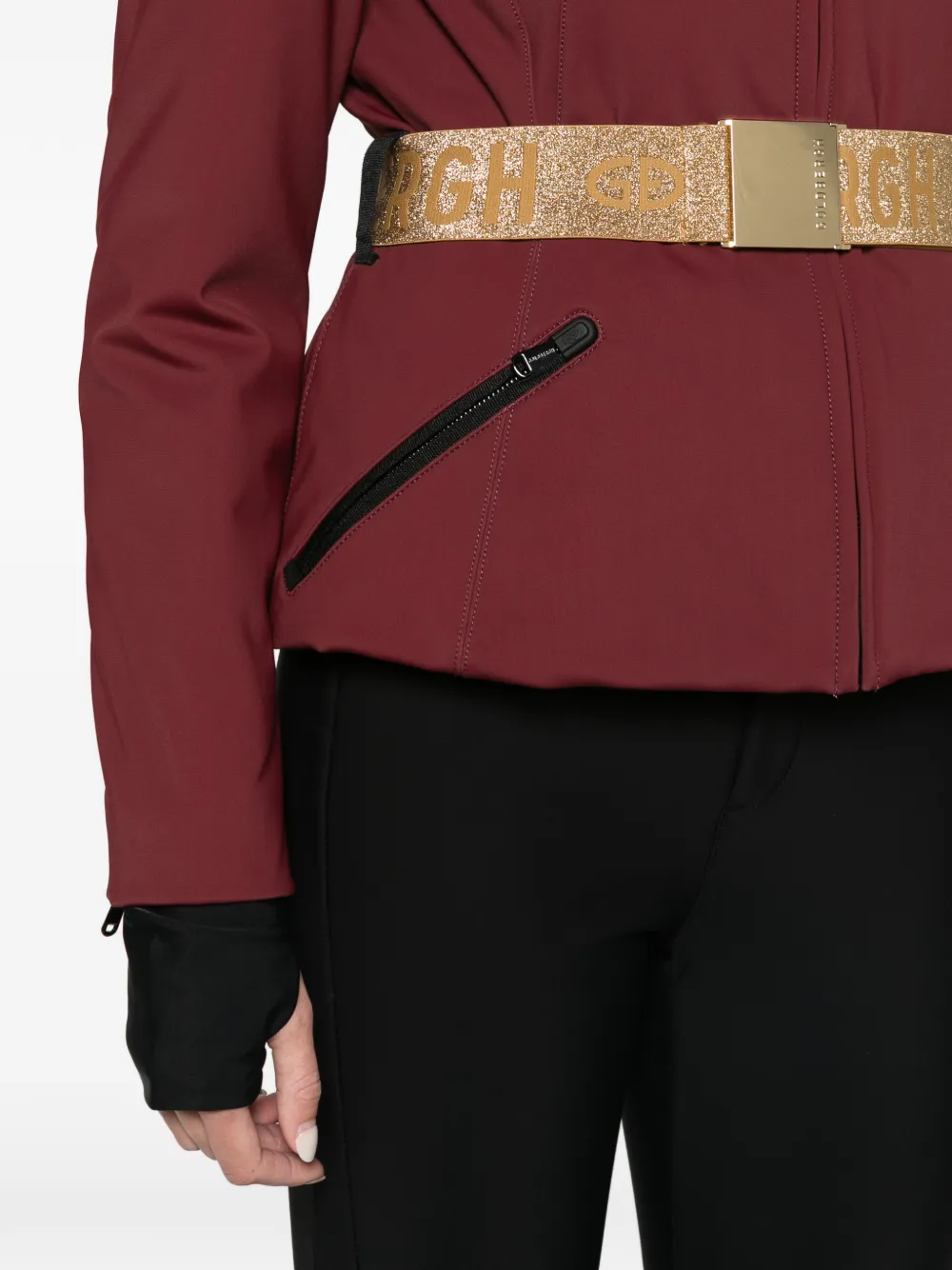 Goldbergh Hida ski jacket faux border Rood