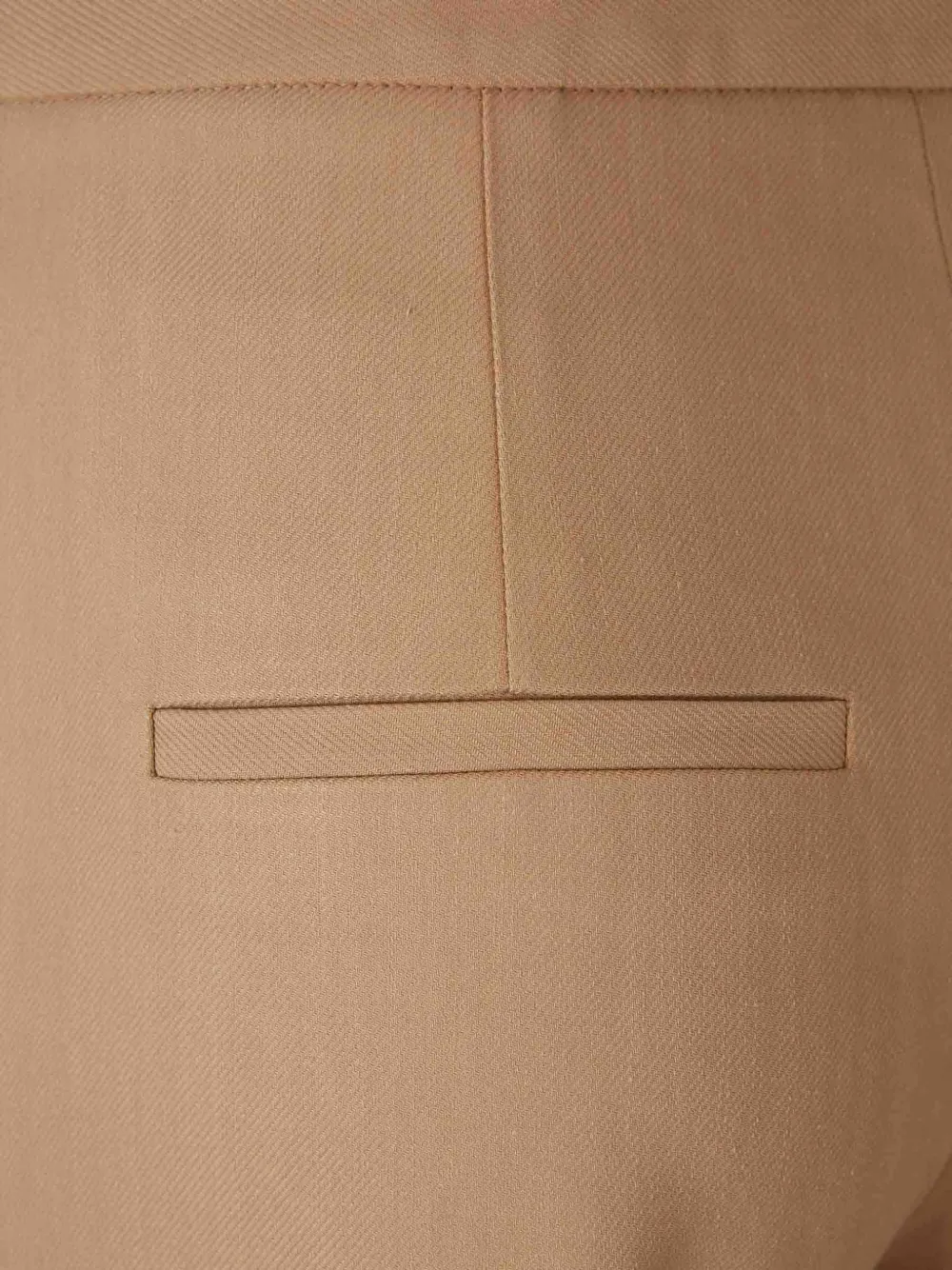 Veronica Beard Darrell omgeslagen broek met wijde pijpen Beige