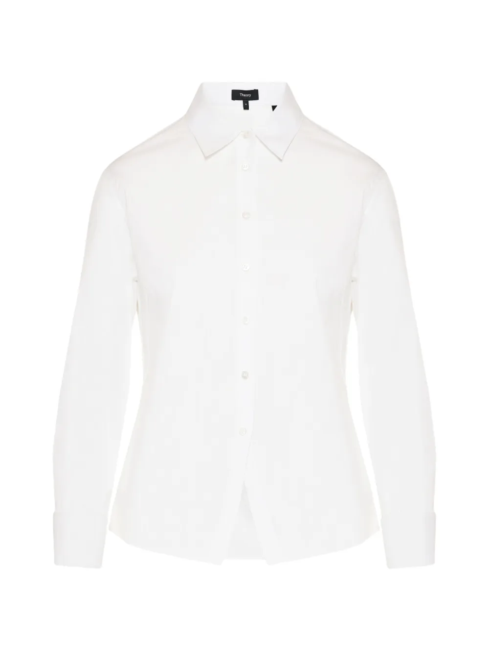 Theory Blouse met cutaway-kraag Wit