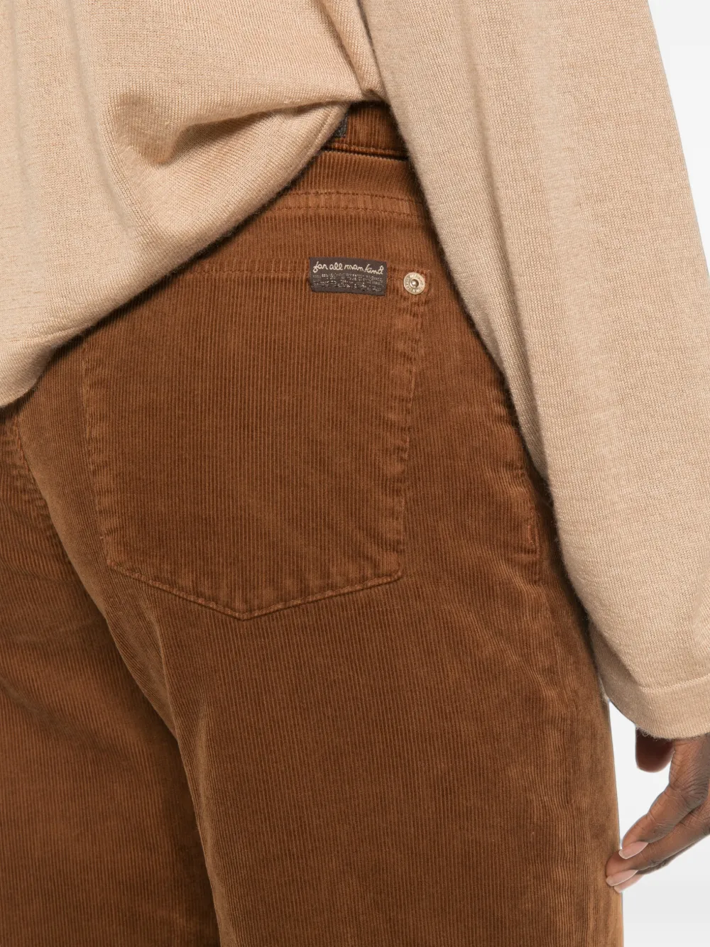 7 For All Mankind Lotta broek met ribfluwelen effect Bruin