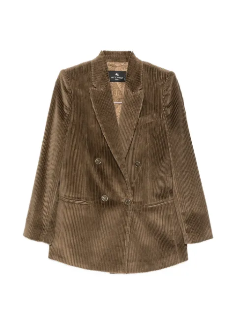 ETRO double-breasted corduroy blazer