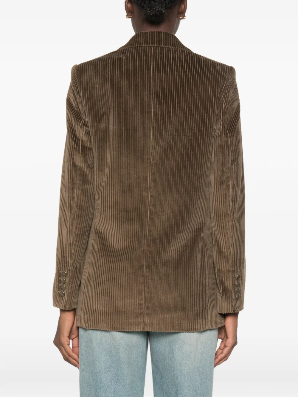 ETRO Ribfluwelen blazer Groen