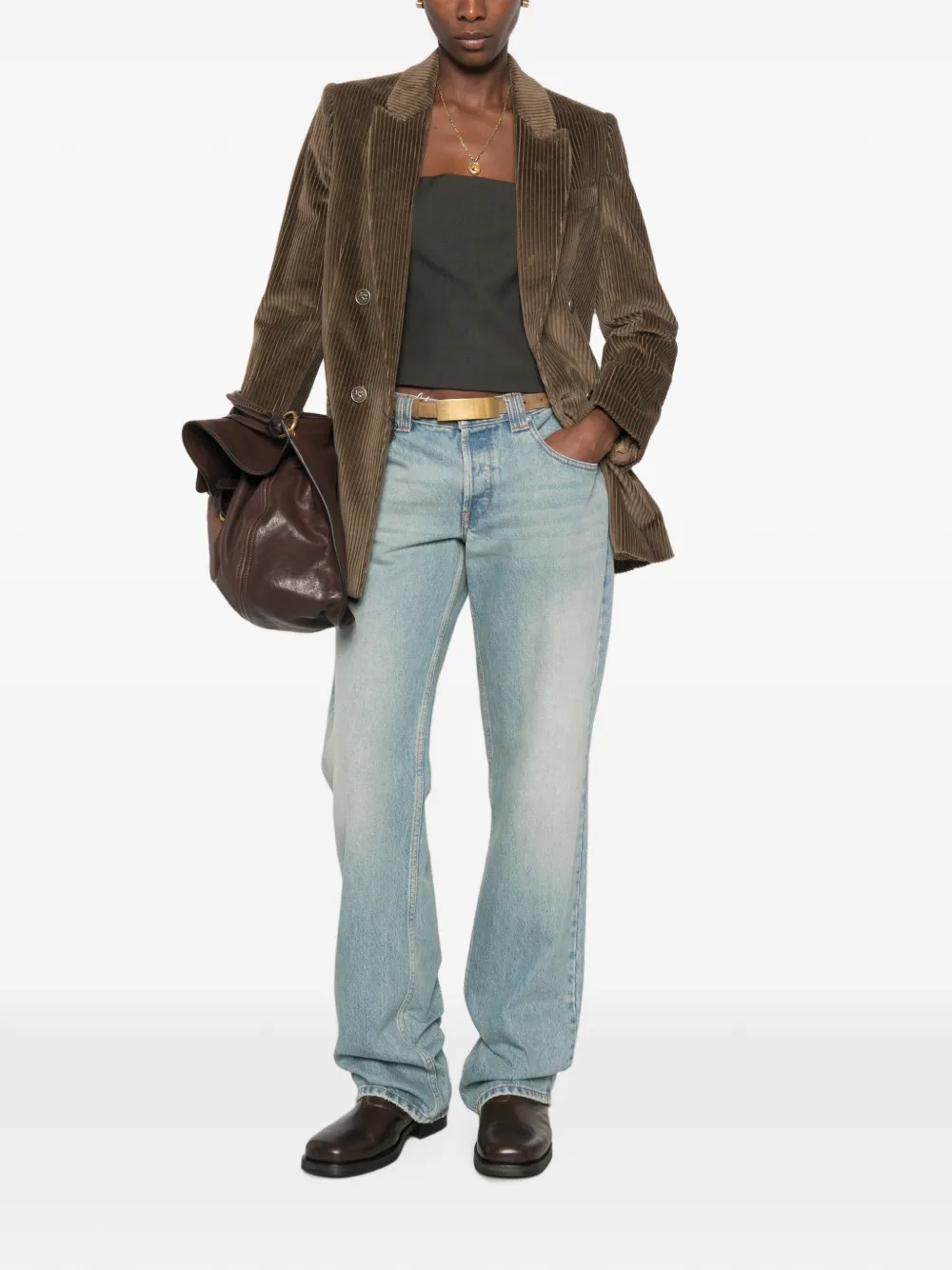 ETRO Ribfluwelen blazer Groen