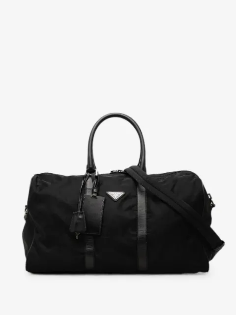 Prada Pre-Owned 2000-2013 Saffiano Trimmed Tessuto travel bag