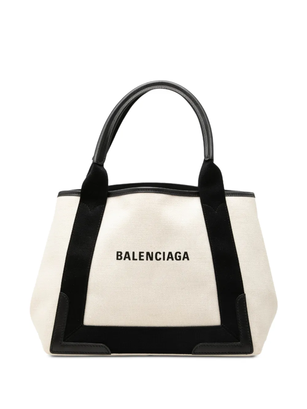 Balenciaga Pre-Owned 2019 Canvas Navy Cabas S tote bag - Bianco