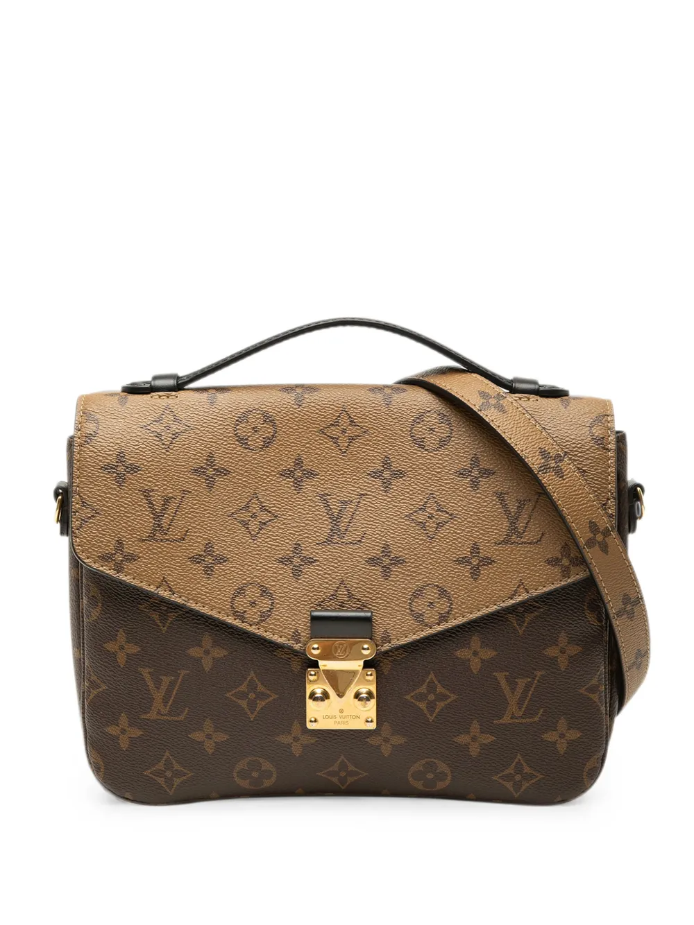 Louis Vuitton Pre-Owned 2020 Monogram Reverse Pochette Metis satchel - Marrone
