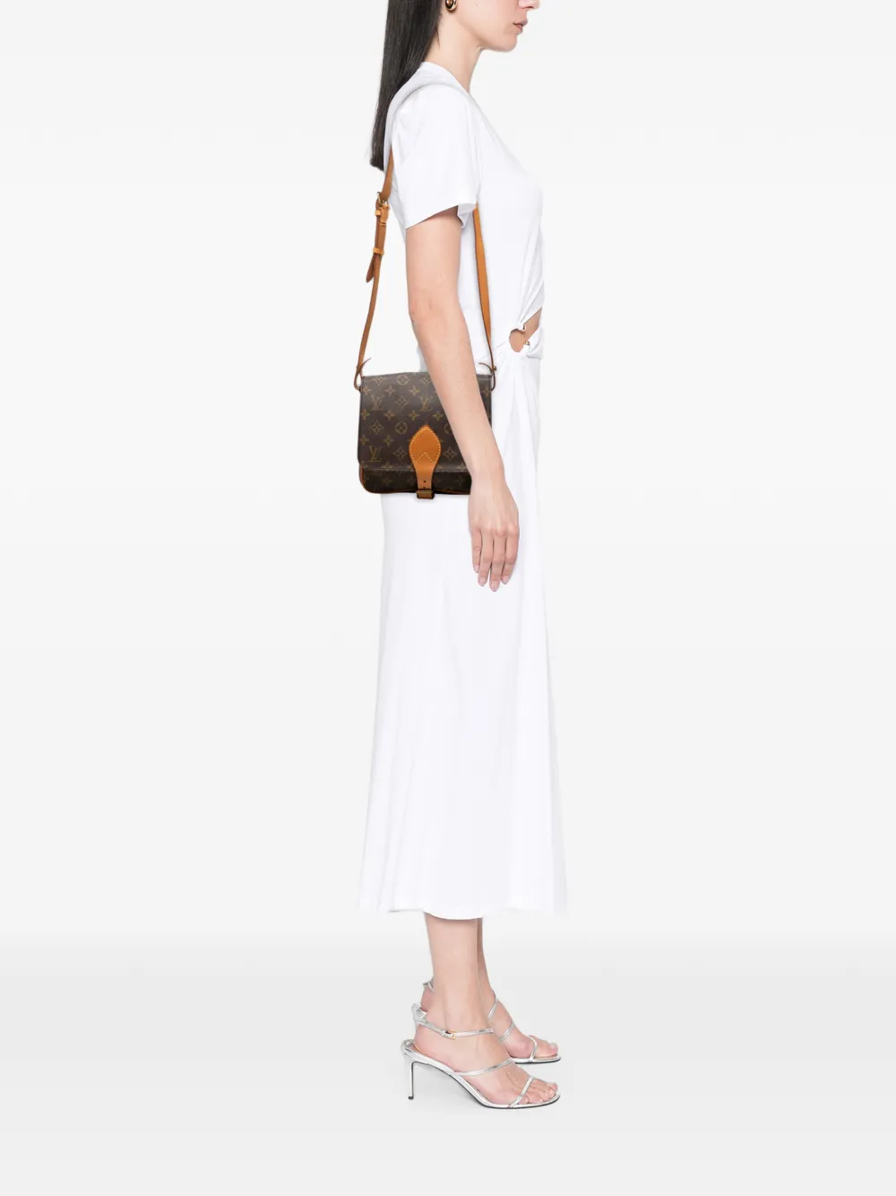 Louis Vuitton Pre-Owned 1988 Monogram Cartouchiere MM crossbody bag - Marrone