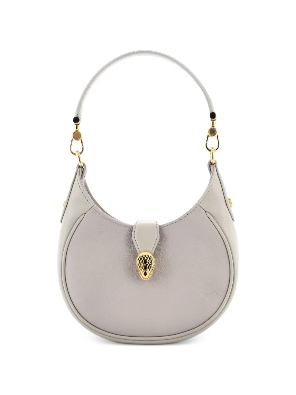 Bvlgari Pre-Owned Serpenti Ellipse Crossbody Bag Leather Mini shoulder bag in Grey