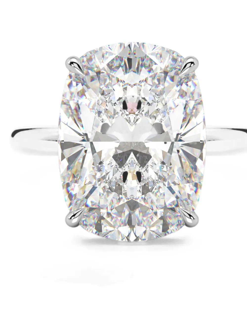 SOLO for diamonds diamond-embellished ring - Silber