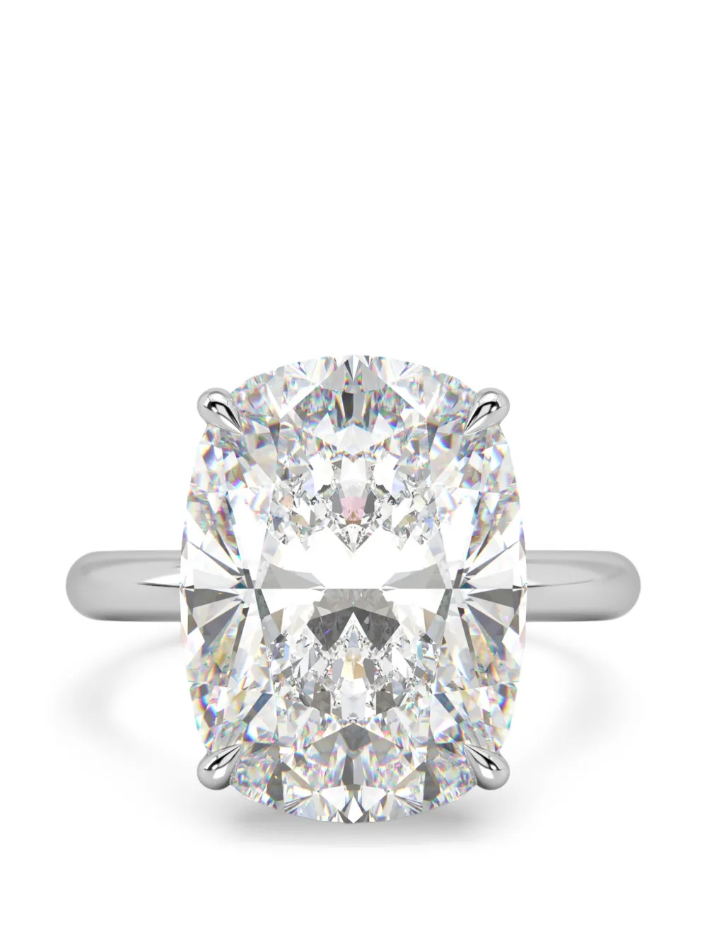 SOLO for diamonds diamond-embellished ring - Argento