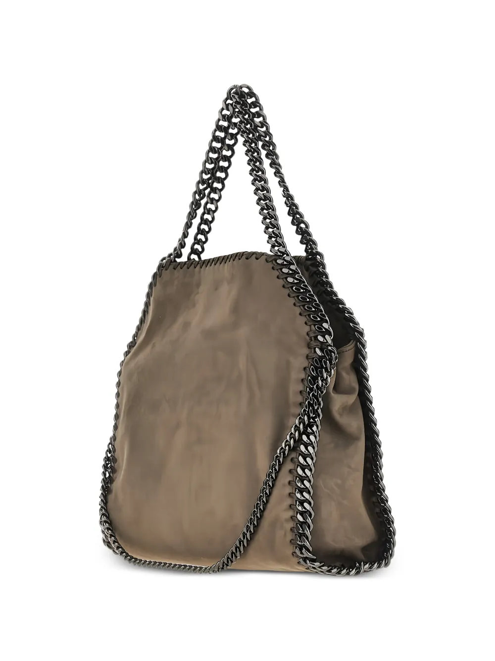 Stella McCartney Falabella schoudertas met ketting afwerking Beige