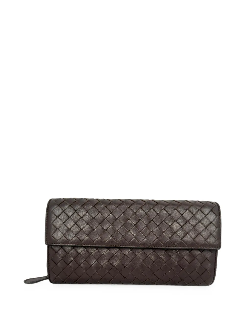 Bottega Veneta Pre-Owned Intrecciato continental wallet - Marrone